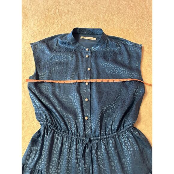 Rebecca Minkoff Blue Tiered Mini Dress Size Small - Picture 8 of 9
